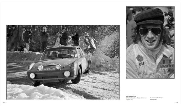 Book cover of Car Racing 1971, featuring a team working on the bodywork of a racing car. Published by Editions Cercle d'Art.