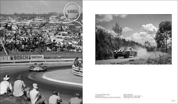 Book cover of Car Racing 1971, featuring a team working on the bodywork of a racing car. Published by Editions Cercle d'Art.