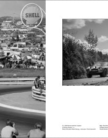 Book cover of Car Racing 1971, featuring a team working on the bodywork of a racing car. Published by Editions Cercle d'Art.