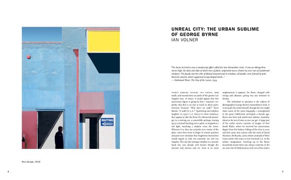 Book cover of Post Truth, A love letter to Los Angeles through the lens of a pastel postmodernism, with a pale pink and white wall with palm tree. Published by Editions du Chene.