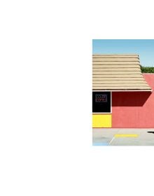 Book cover of Post Truth, A love letter to Los Angeles through the lens of a pastel postmodernism, with a pale pink and white wall with palm tree. Published by Editions du Chene.
