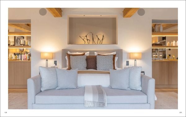 Book cover of Mediterranean Living: By Francobelge Interiors, with a Mediterranean villa with swimming pool. Published by Beta-Plus.