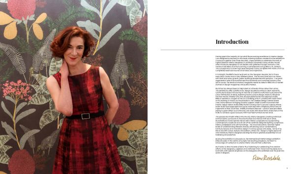 Geometric circular shape with hole, on cover of 'The International Interior Design Exhibition, Ilde', by Beta-Plus.