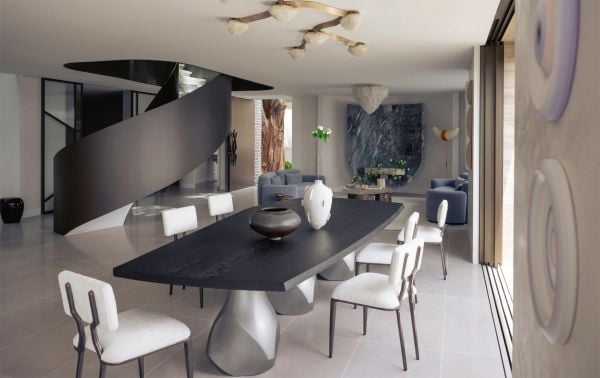 Book cover of Summer Residences, with interior living space with cream carpet, wood furniture, with double doors opening out to landscape. Published by Beta-Plus.