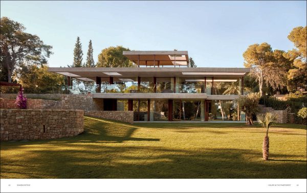 Book cover of The Essence of Contemporary Mediterranean Living: Ramón Esteve; featuring an outside residential terrace with infinity pool. Published by Beta-Plus.