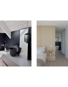 Book cover of Contemporary Living Yearbook 2026: featuring an interior with white walls, dark wood table and speaker stack. Published by Beta-Plus.