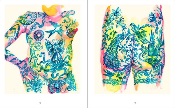 Book cover of Manon Bara, with a painting of women holding two green pears in front of chest. Published by Exhibitions International.