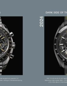 Book cover of A Moon Watch Story: The Extraordinary Destiny of the Omega Speedmaster, with a watch face fading into the surface of the moon. Published by Watchprint.com.