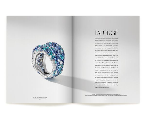Book cover of Paraíba: The Legacy of a Color: featuring a bluish-green gemstone. Published by Watchprint.com.