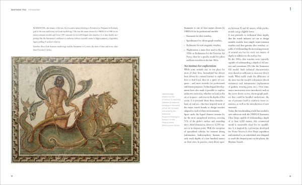 Book cover of Seamaster Only: The OMEGA Diver's Watch; featuring a Omega Seamaster watch with black and gold face. Published by Watchprint.com.