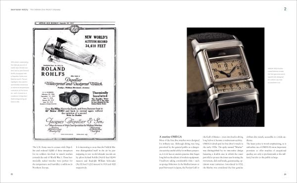 Book cover of Seamaster Only: The OMEGA Diver's Watch; featuring a Omega Seamaster watch with black and gold face. Published by Watchprint.com.