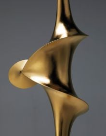 Book cover of Toshimasa Kikuchi: Mathematical Objects, with silhouette of abstract sculpture. Published by John Adamson.