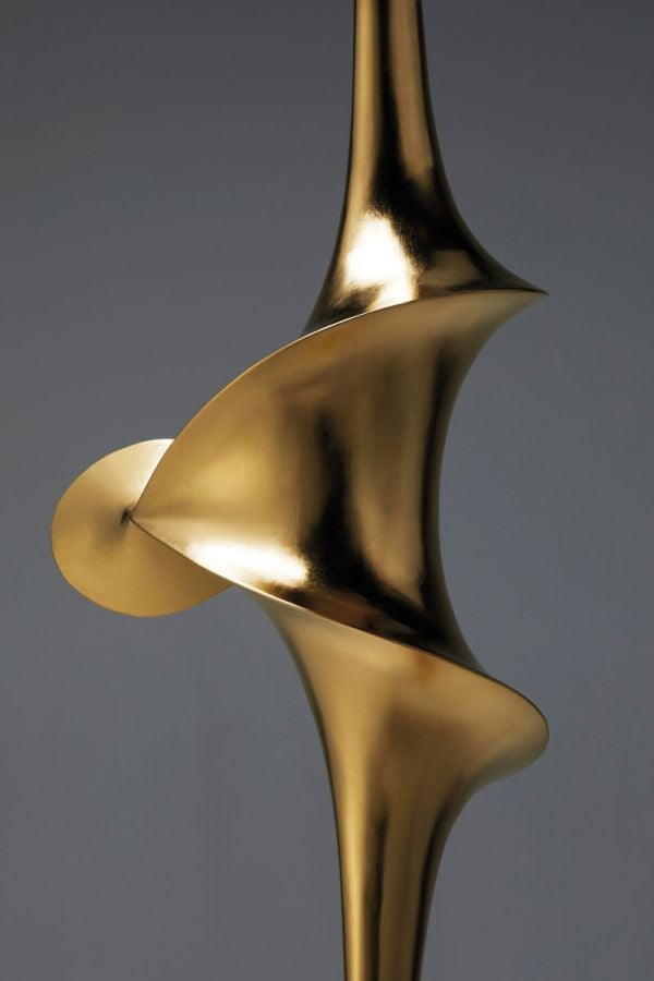 Book cover of Toshimasa Kikuchi: Mathematical Objects, with silhouette of abstract sculpture. Published by John Adamson.