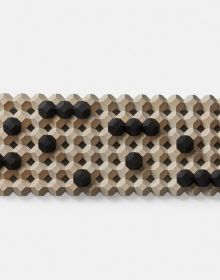 Book cover of Toshimasa Kikuchi: Mathematical Objects, with silhouette of abstract sculpture. Published by John Adamson.