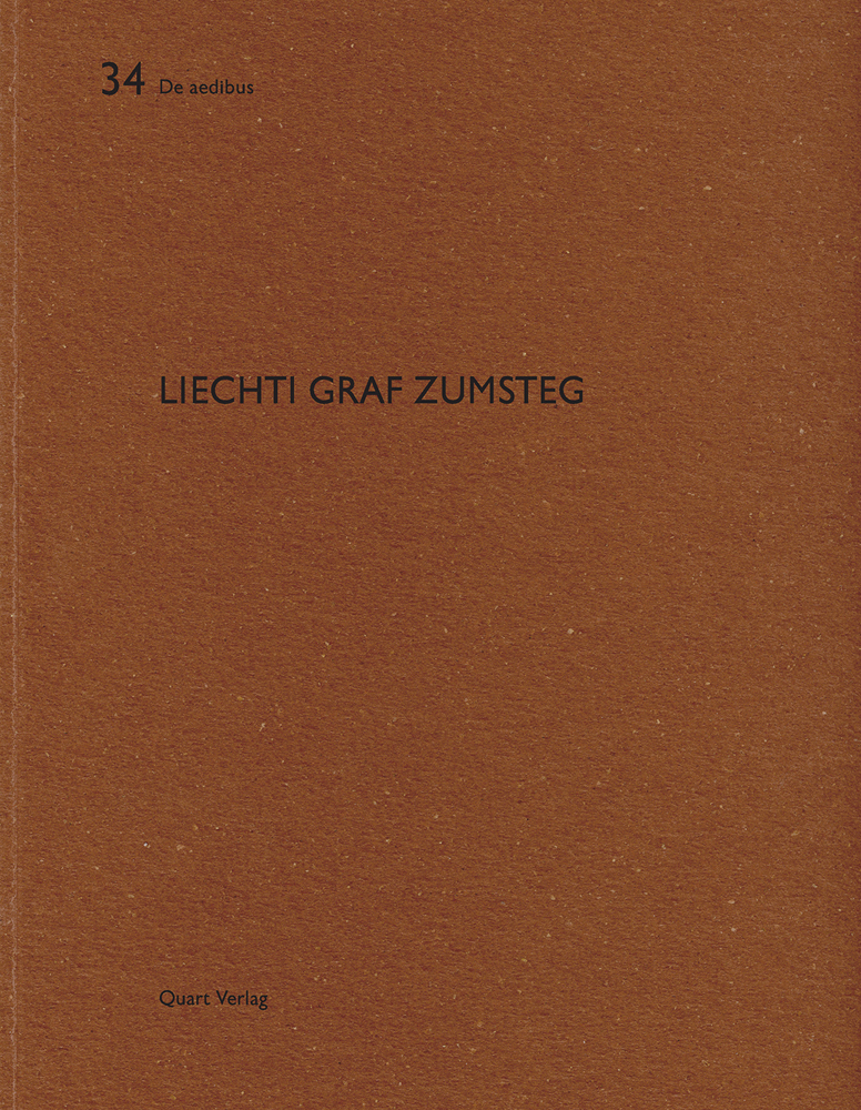 Book cover of Liechti Graf Zumsteg: De aedibus 34. Published by Quart Publishers.