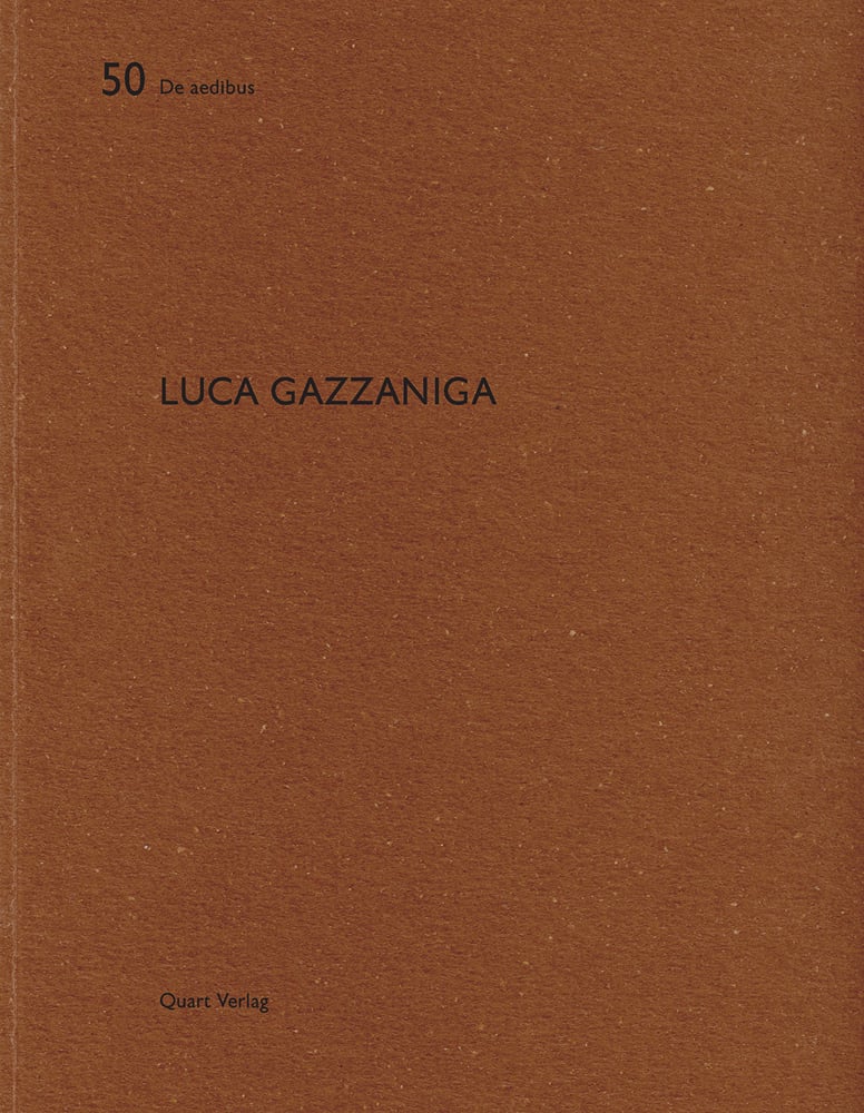 Book cover of Luca Gazzaniga: De aedibus 50. Published by Quart Publishers.