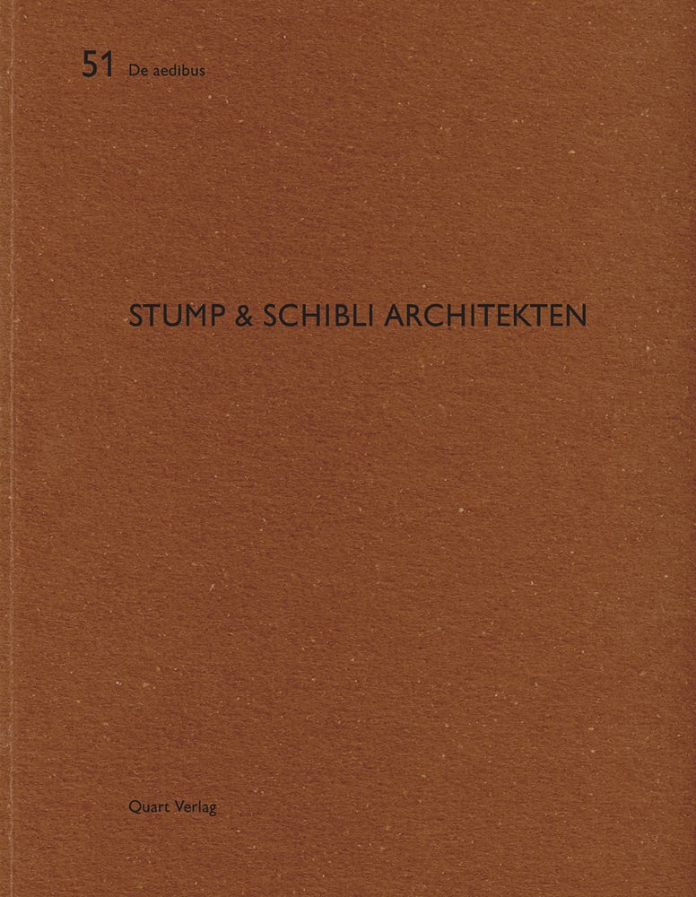 Book cover of Stump & Schibli Architekten: De aedibus 51. Published by Quart Publishers.