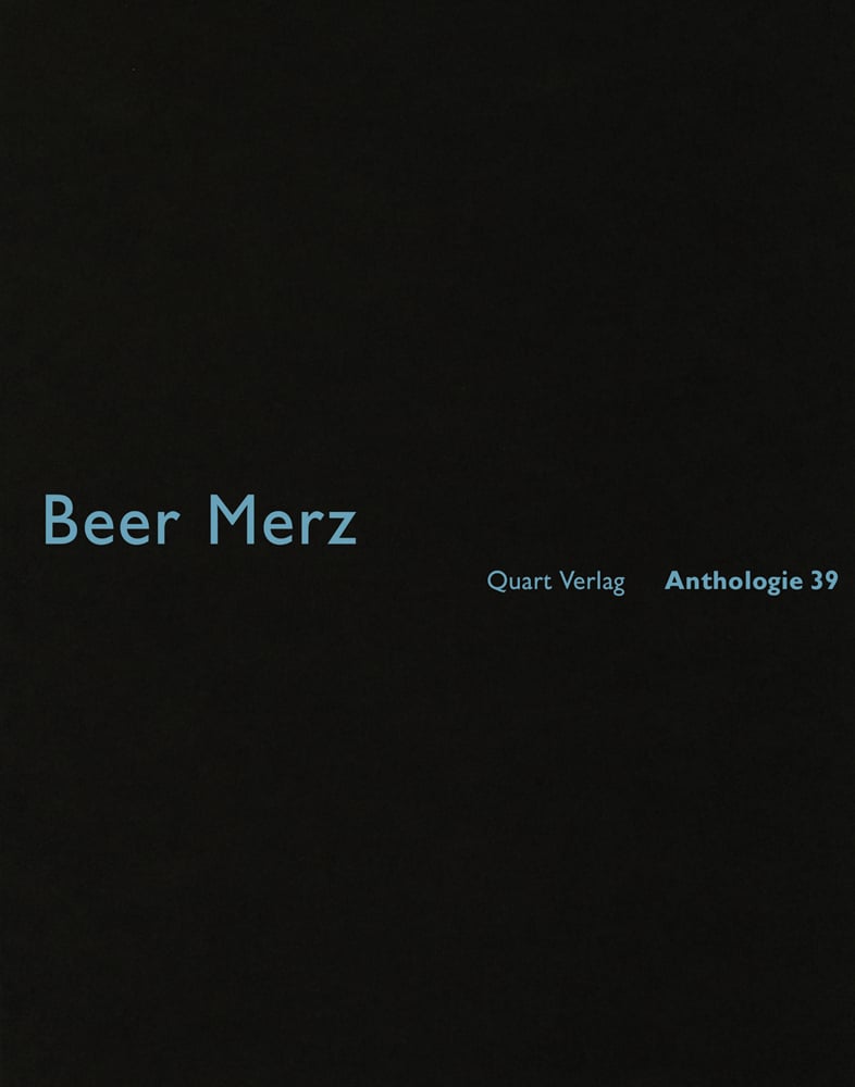 Book cover of Beer Merz: Anthologie 39. Published by Quart Publishers.