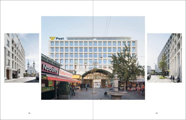 Blue cover, 16 De aedibus international, SCHENKER SALVI WEBER, Quart Verlag in black font