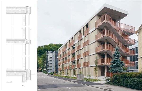 Rich brown cover 76 De aedibus MEIER LEDER Quart Verlag in black font