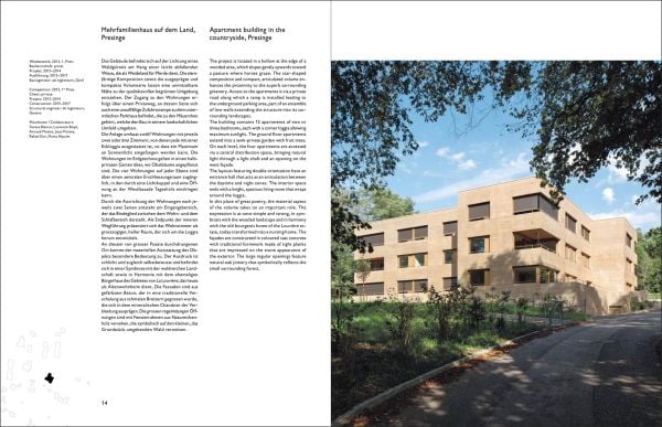 78 De aedibus MEIER + ASSOCIES ARCHITECTES Quart Verlag in black font on brown cover.