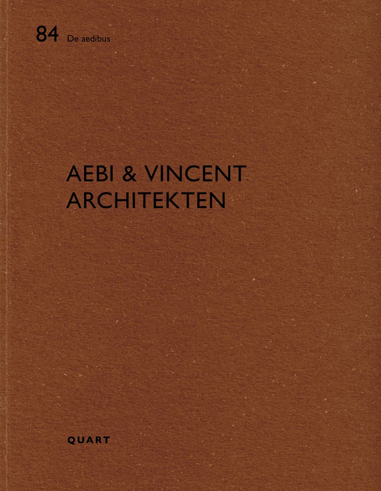 Book cover of Aebi & Vincent architecten: De aedibus 84. Published by Quart Publishers.