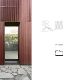 82 De aedibus L-ARCHITECTES in black font on brown cover.