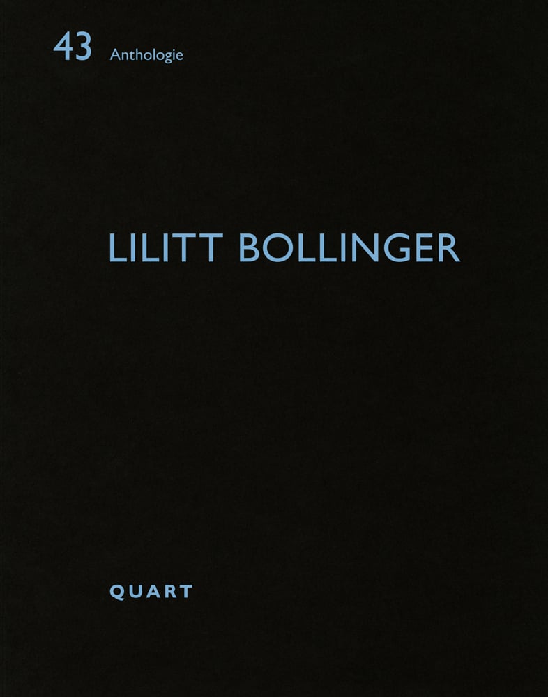 43 Anthologie LILITT BOLLINGER QUART in pale blue font on black cover.