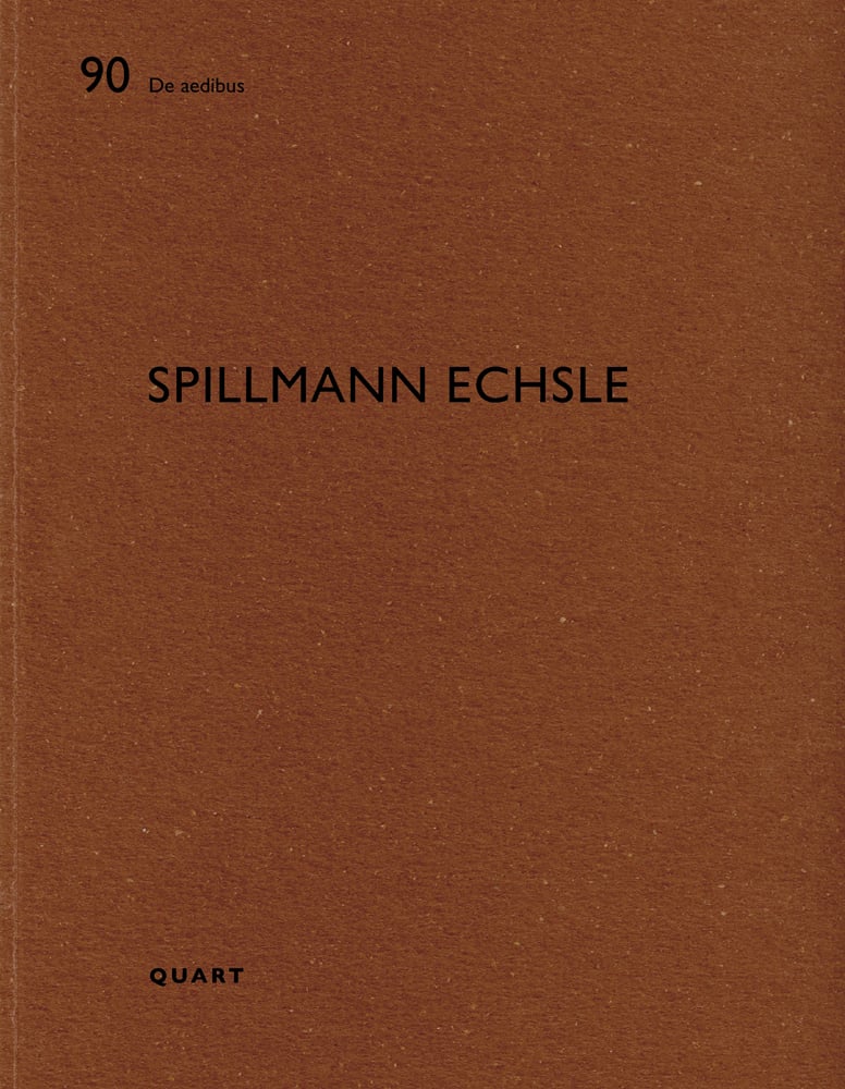 90 De aedibus Spillmann Echsle Quart in black font on brown cover by Quart Publishers.