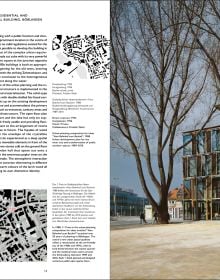 Black capital font with Zurich architect surnames Zach + Zund on a plain brown background and number 87 in the De eadibus series in the top left corner.