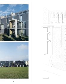 Black capital font with Biel architect surnames Kistler Vogt on a plain brown background and number 86 in the De eadibus series in the top left corner.