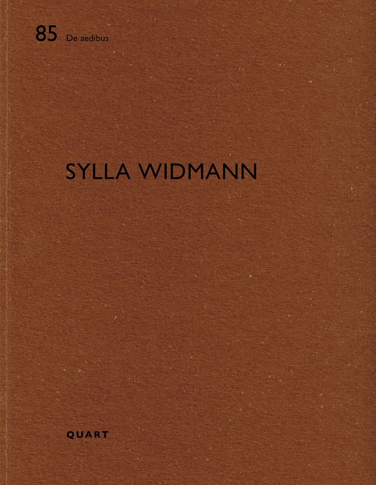 85 De aedibus SYLLA WIDMANN QUART in black font on brown cover.
