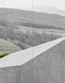 Blue cover with BERGMEISTERWOLF - Brixen/Bressanone in black font