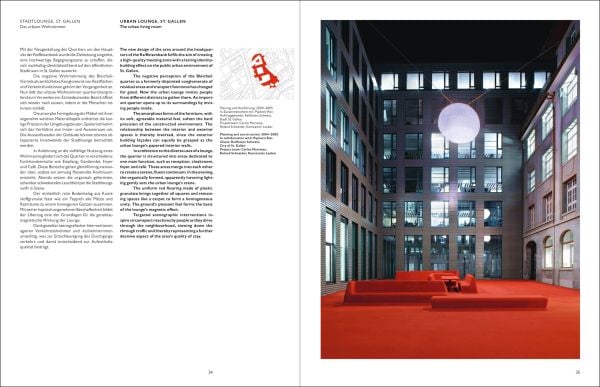 Brown cover of architecture monograph 'Carlos Martinez'. Published by Quart Publishers.