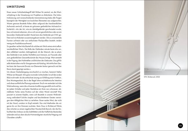 Book cover of 'Architektur machen, Schweizer Architekturschaffende im Gespräch'. Published by Quart Publishers.