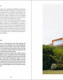 Black cover of architecture monograph 'Javier Müller'. Published by Quart Publishers.