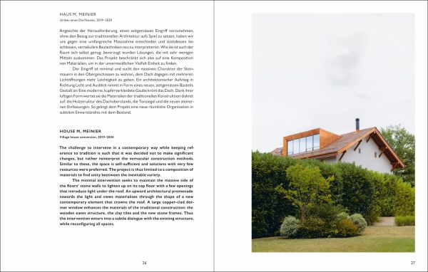 Black cover of architecture monograph 'Javier Müller'. Published by Quart Publishers.