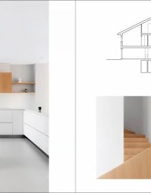 Black cover of architecture monograph 'Javier Müller'. Published by Quart Publishers.