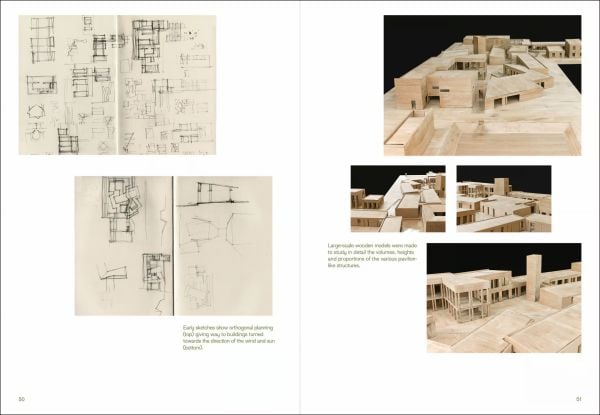 Gold book cover of 'Rising Oceans & Spaces That Care, Complexities and ideas behind the Friendship Hospital by Kashef Chowdhury / URBANA in Bangladesh. Published by Quart Publishers.