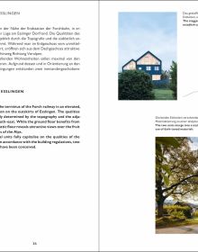 Black book cover of 'soppelsa Architekten', with pale blue font. Published by Quart Publishers.