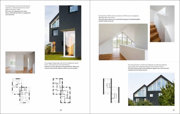 Black book cover of 'soppelsa Architekten', with pale blue font. Published by Quart Publishers.