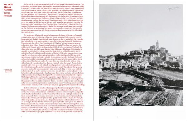 Book cover of Lineage and Legacy, A Certain Modernism in Cadaqués, with a chair in apartment overlooking coastal fishing village. Published by Quart Publishers.