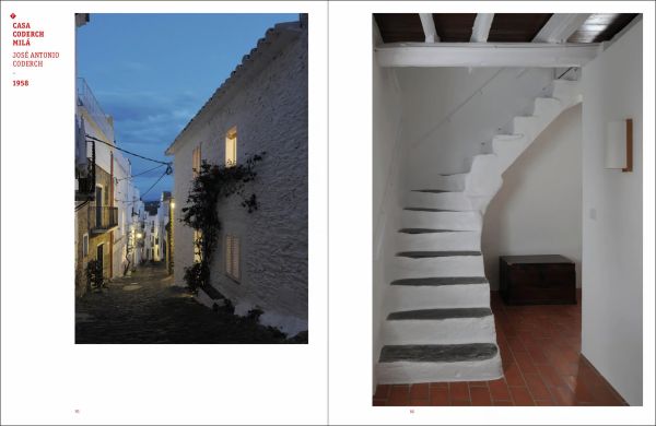 Book cover of Lineage and Legacy, A Certain Modernism in Cadaqués, with a chair in apartment overlooking coastal fishing village. Published by Quart Publishers.
