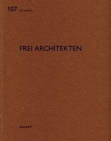 Brown book cover of Frei Architekten: De aedibus. Published by Quart Publishers.