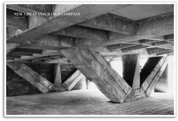 Book cover of The Structure: Works of Mahendra Raj; featuring an arched building structure. Published by Park Books.