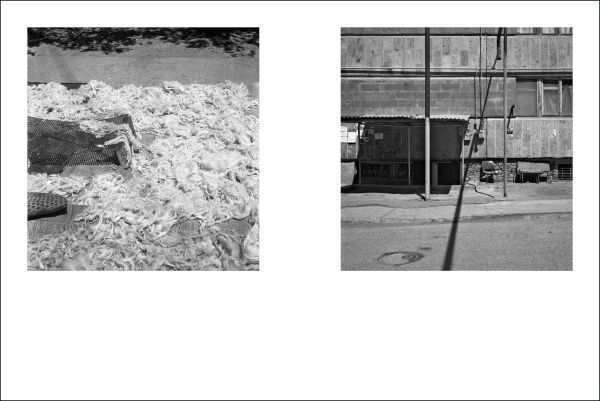 Book cover of Utopia & Collapse: Rethinking Metsamor - The Armenian Atomic City, with four power station towers, and mountains behind. Published by Park Books.