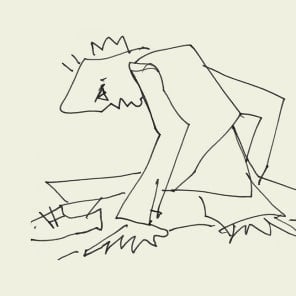 Ritual in black font on orange cover with architecture plan in black, by PARK BOOKS