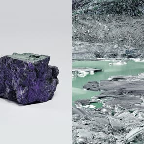 2 hairdryers on stands, pointing at white table top, Exploring Research-driven Building Design in black font to upper left, left edge purple banner