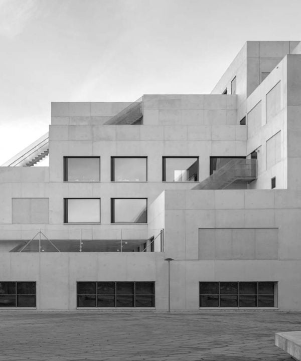 Pale grey textured cover with Regarding Space and Spaces in staggered black font down right edge