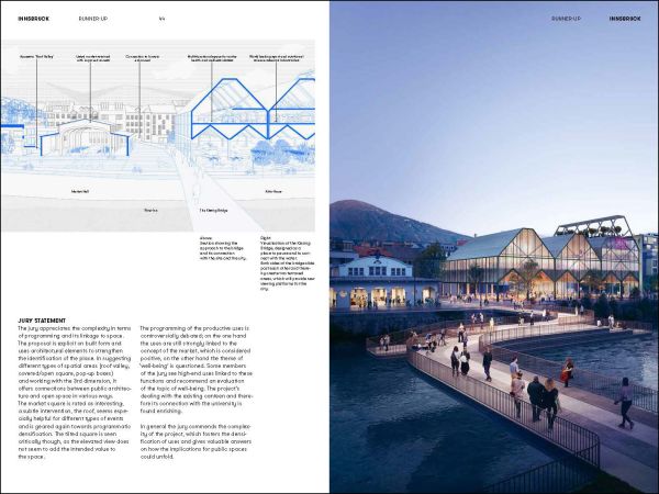 EUROPAN 15 AUSTRIA in dark red font to upper left of red cover, PRODUCTIVE CITIES 2 in white font to lower right.
